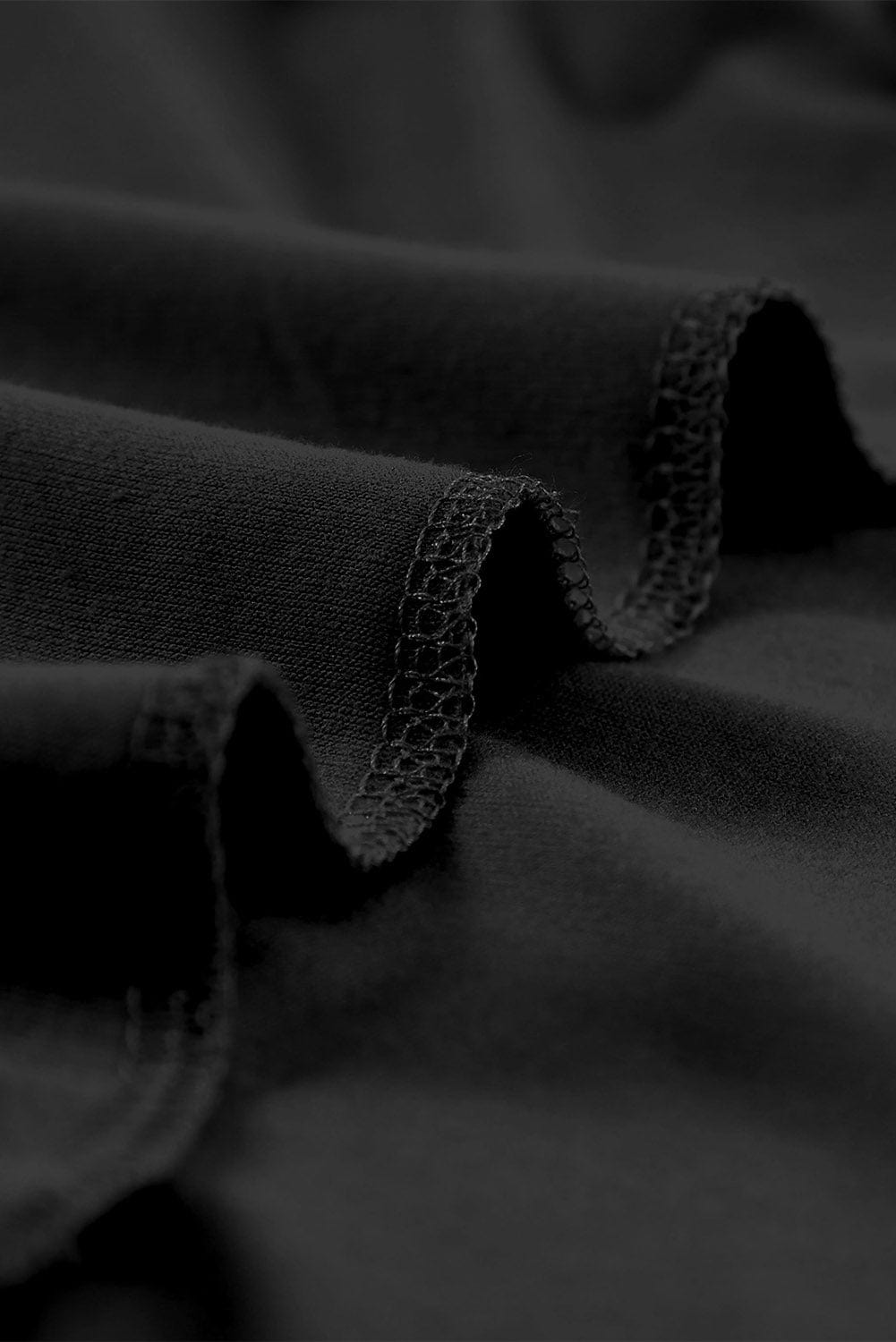 Black Lace-Up Hollow-out Tank Top