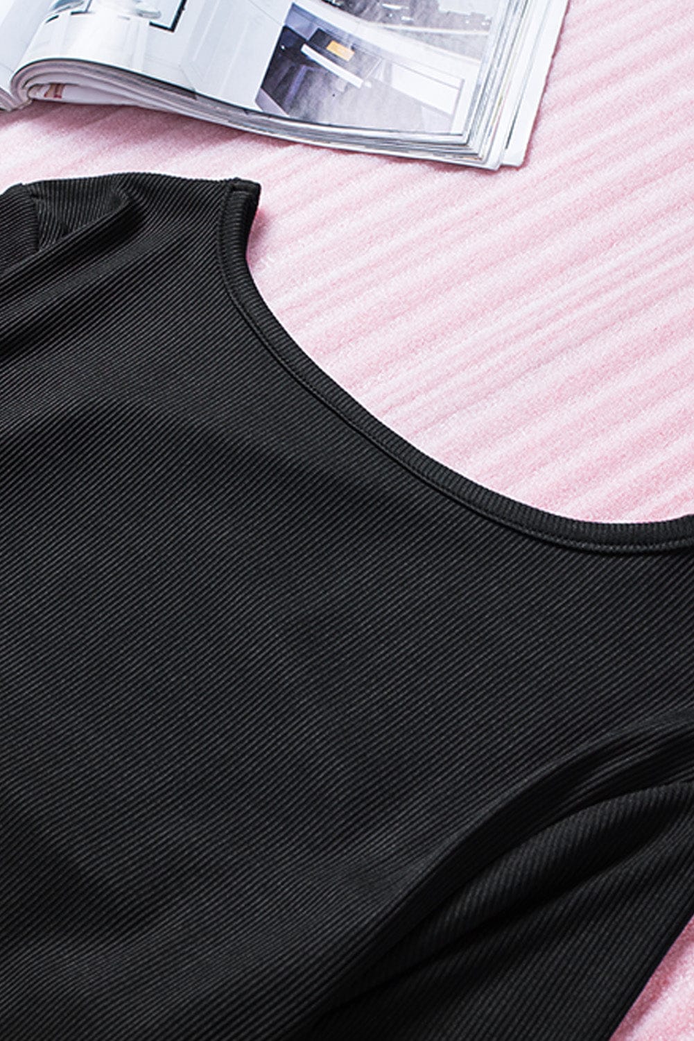 Black Sexy Cut-Out Bodycon Mini Dress with Long Sleeves