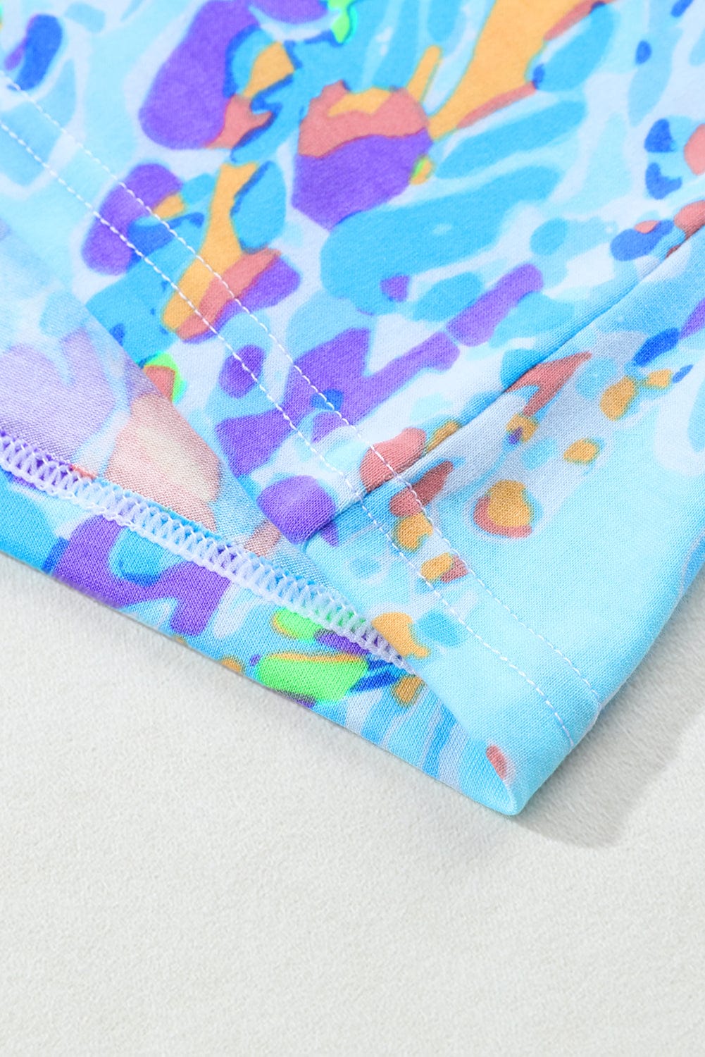 Blue Blossom Relaxed Fit Floral Top