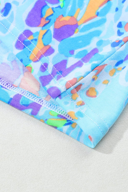 Blue Blossom Relaxed Fit Floral Top