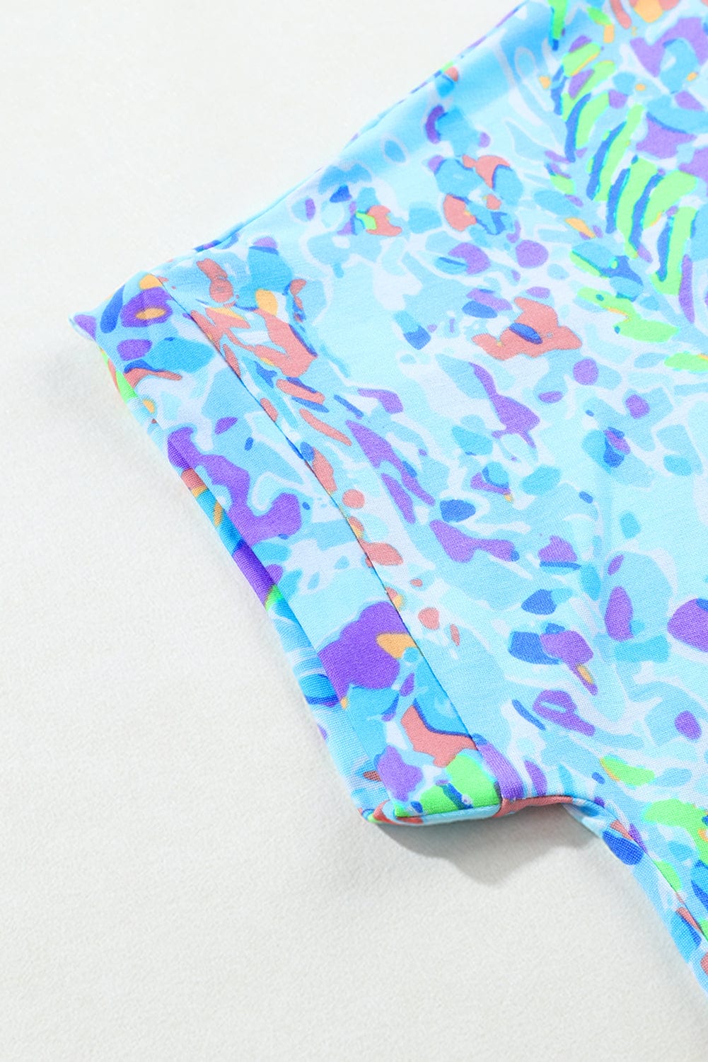 Blue Blossom Relaxed Fit Floral Top