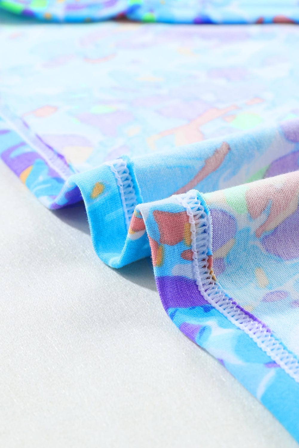 Blue Blossom Relaxed Fit Floral Top