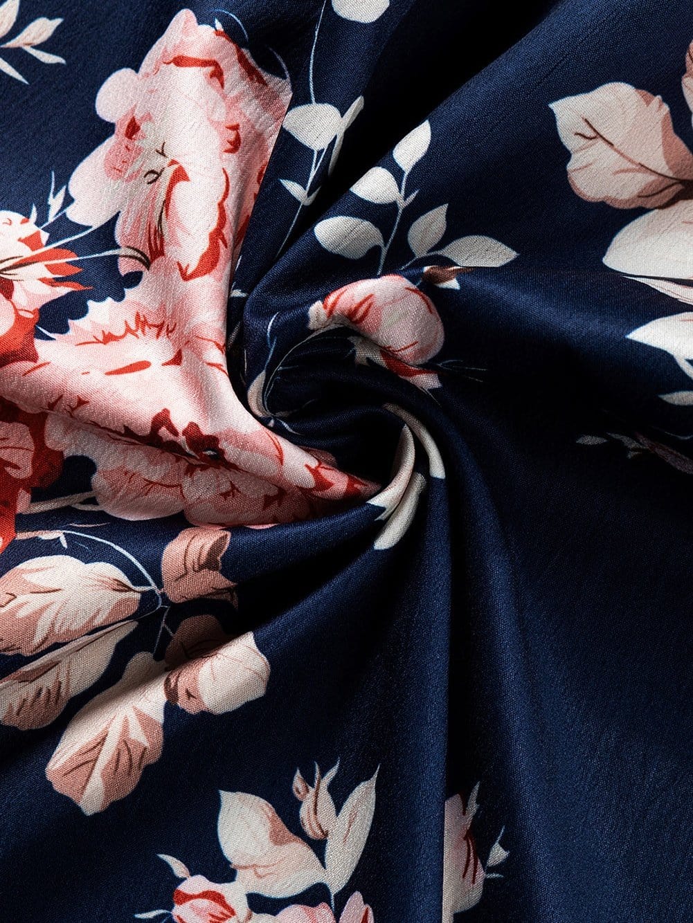 Blue Floral Off-Shoulder Ruffle Sleeve Blouse