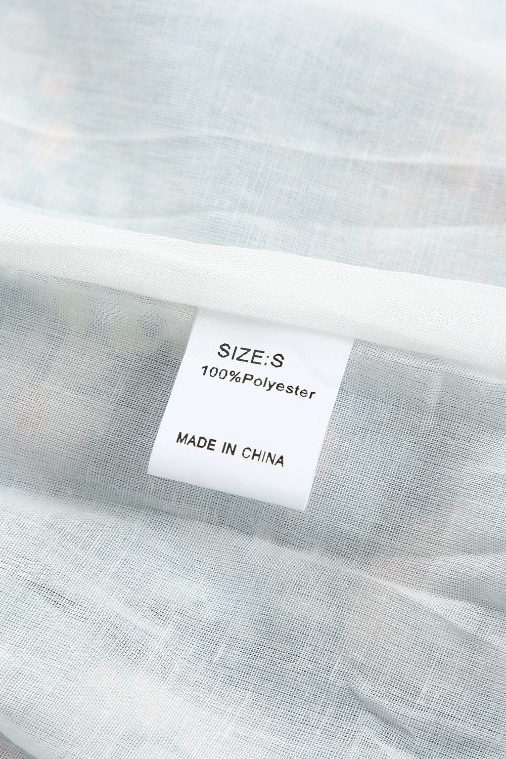 Blue Floral Ruffle Mini Dress with Square Neck