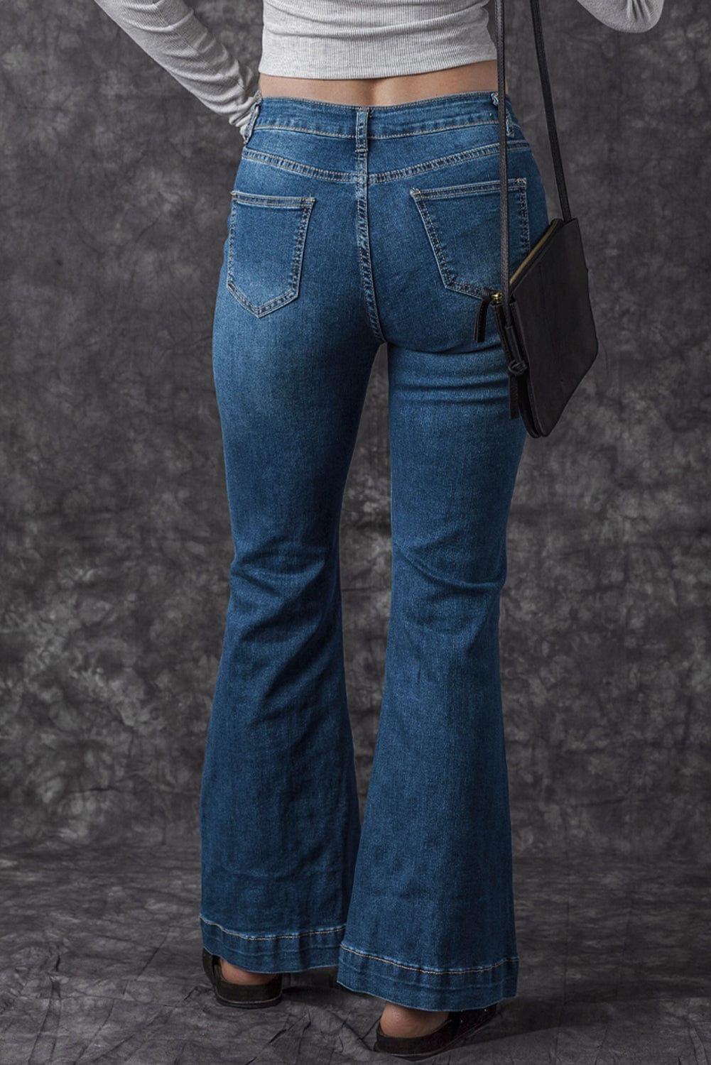 Slim And Flared Denim Pants