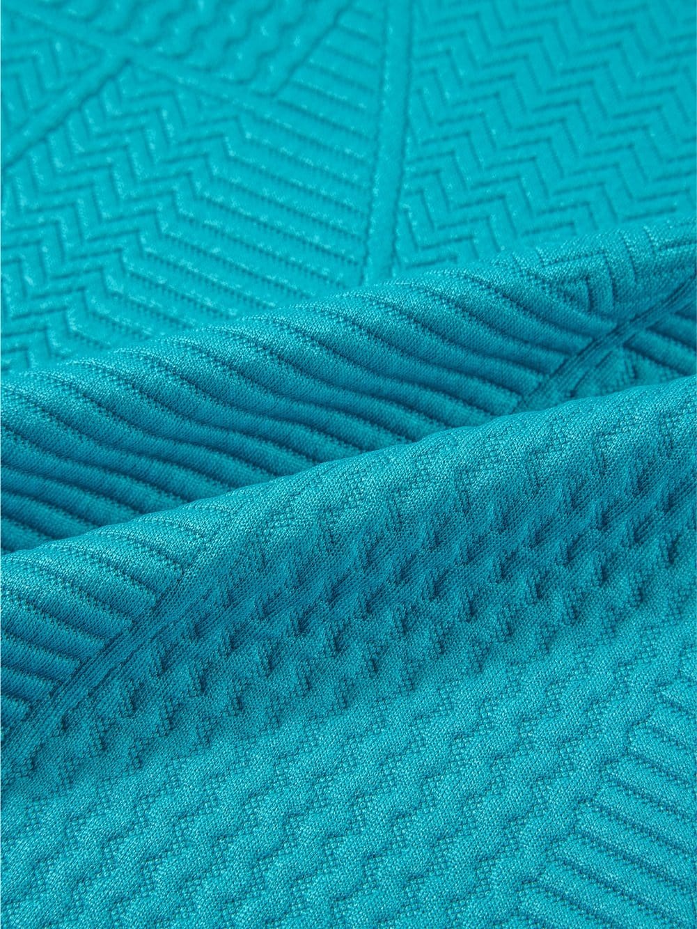 Blue Textured Ruffle Sleeve Two-Piece Set with Drawstring Shorts