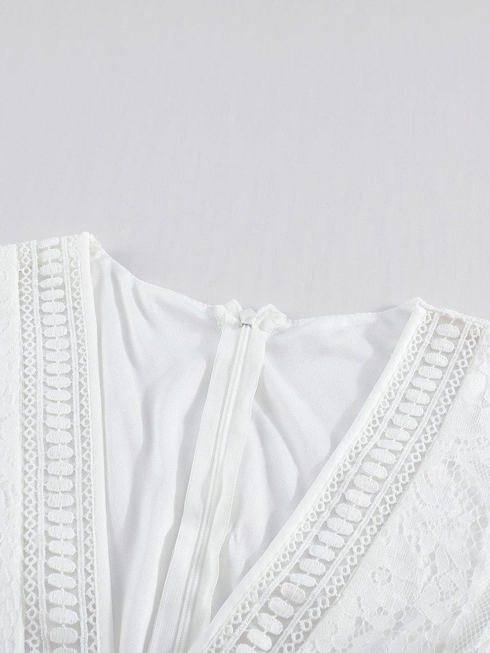 Blue White Lace Dream Maxi Dress