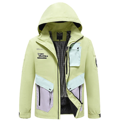 Men's Women's Ski Jacket Outdoor Winter Thermal Warm Windproof Breathable Hooded Windbreaker Winter Jacket for Skiing Camping / Hiking Snowboarding Ski