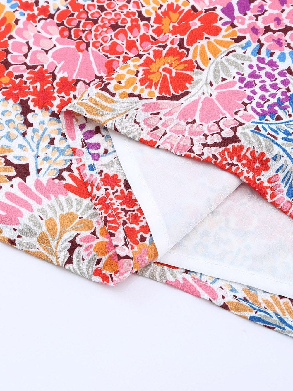 Bohemian Blossom Flutter Sleeve Mini Dress