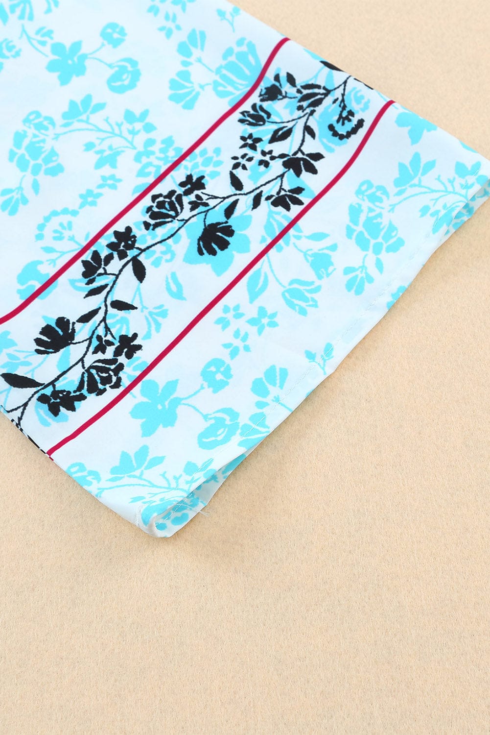 Bohemian Blossom Tassel Tie Longline Kimono