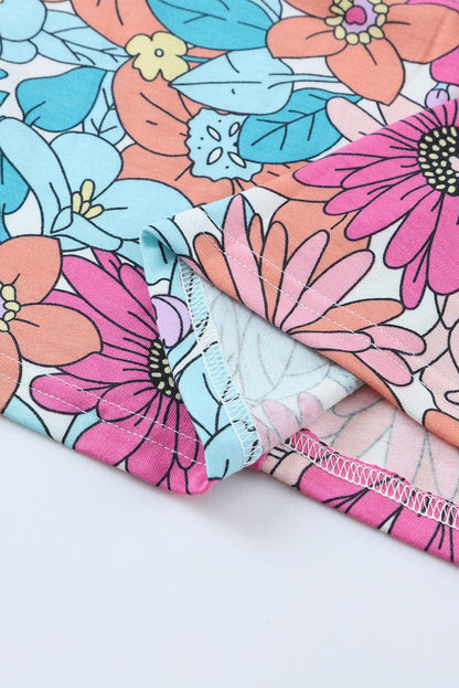 Bohemian Charm Floral Shift Dress