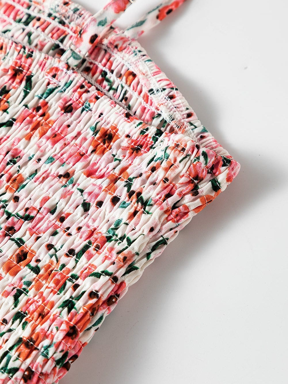 Bohemian Chic White Floral Maxi Dress with Ruffled Details