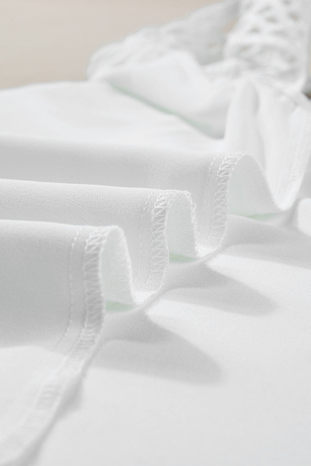 Bohemian Crochet Patchwork V-Neck Tunic Top