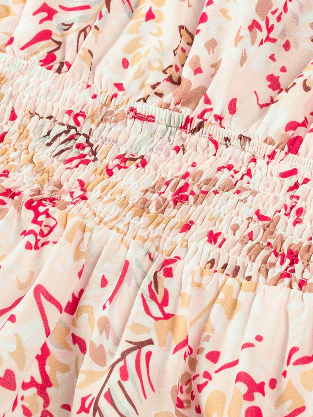 Bohemian Halterneck Maxi Floral Dress with Back Ribbon Ties