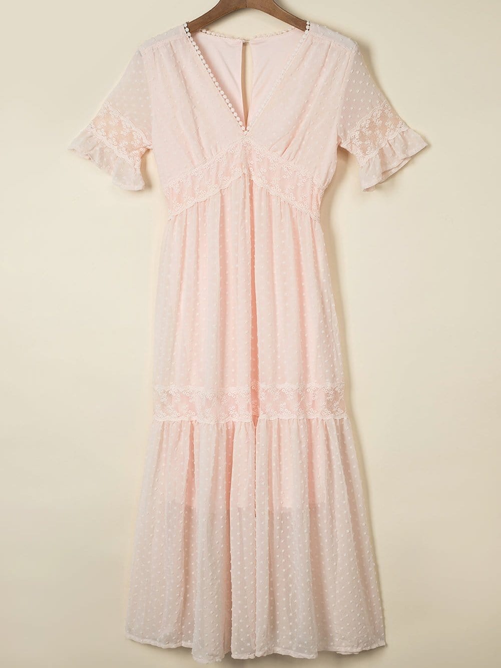 Bohemian Lace Insert Maxi Dress