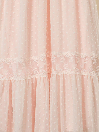 Bohemian Lace Insert Maxi Dress