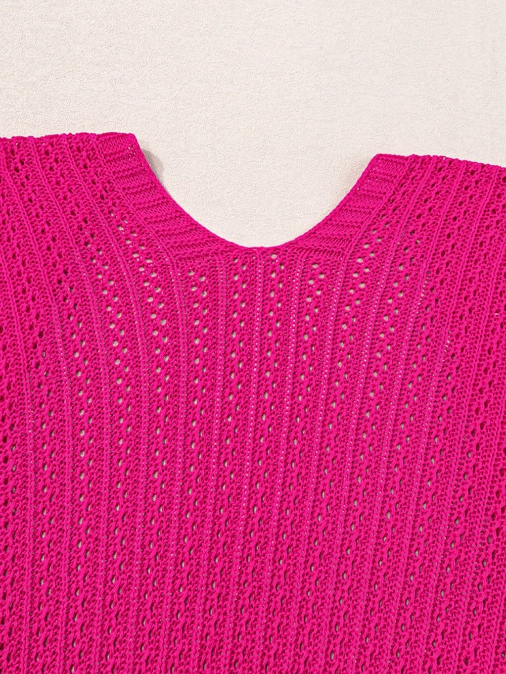 Bohemian Rose Knit Hollow-out Lightweight Cardigan