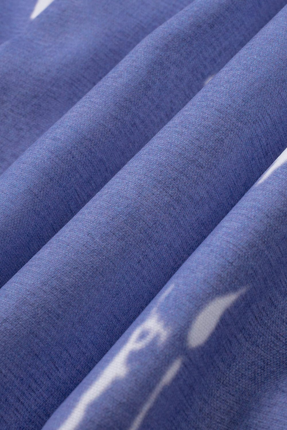 Boho-Chic Blue Tie Dye Drawstring Shorts