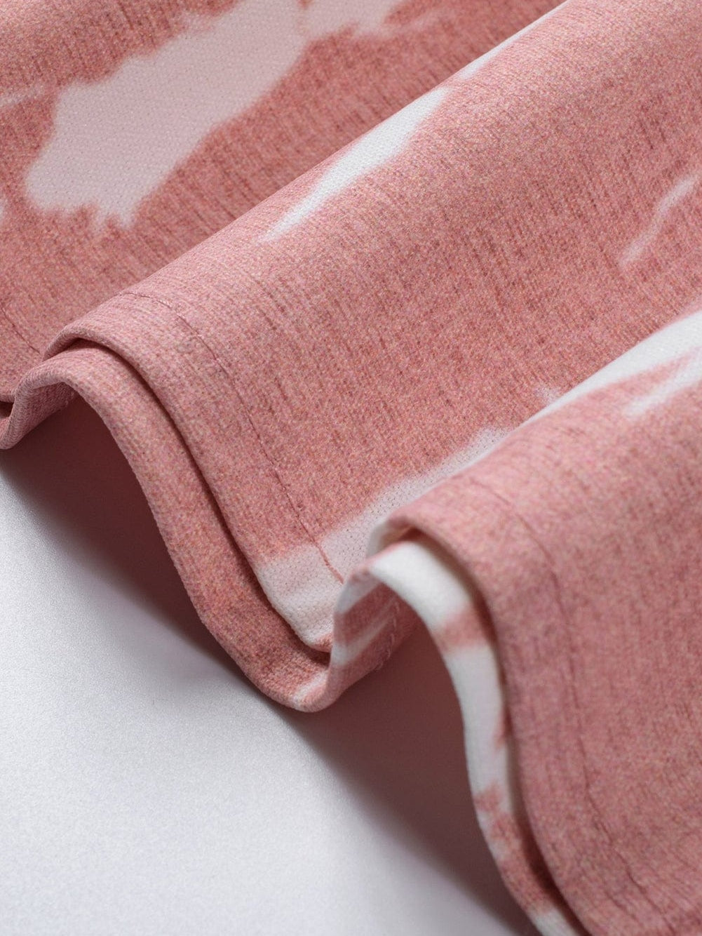 Boho Chic Pink Tie Dye Drawstring Summer Shorts