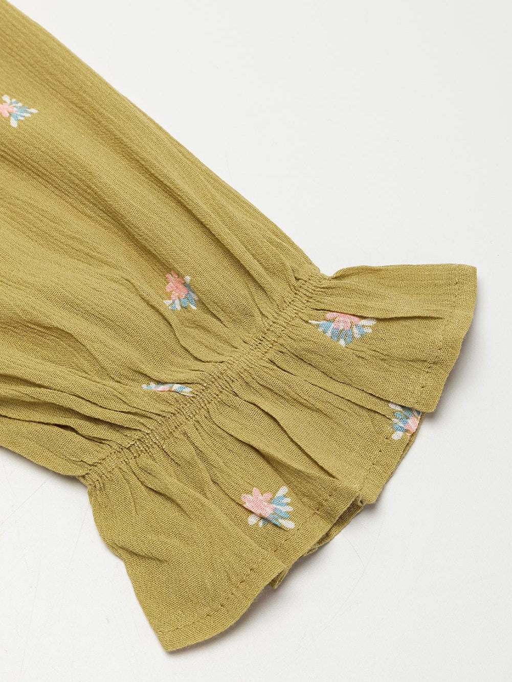 Boho Yellow Floral Ruffle Midi Dress