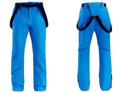 Men's Women's Ski Jacket with Bib Pants Outdoor Winter Thermal Warm Waterproof Windproof Breathable Hooded Clothing Suit for Snowboarding Ski Mountain / Cotton