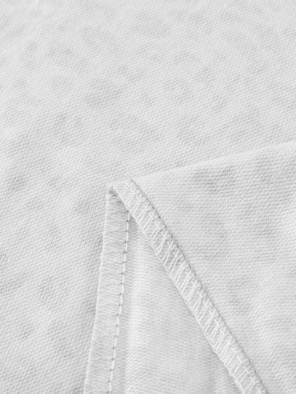 Breezy Gray Leopard Print Joggers