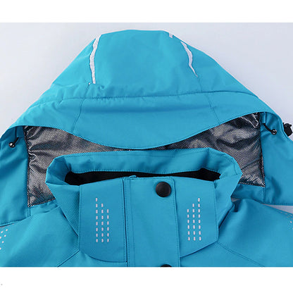 Men's Women's Hoodie Jacket Ski Jacket Outdoor Winter Thermal Warm Adjustable Waterproof Windproof Detachable Hood Windbreaker Winter Jacket for Skiing Camping / Hiking Snowboarding Ski