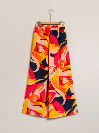 Chiffon Wide Leg Beach Pants