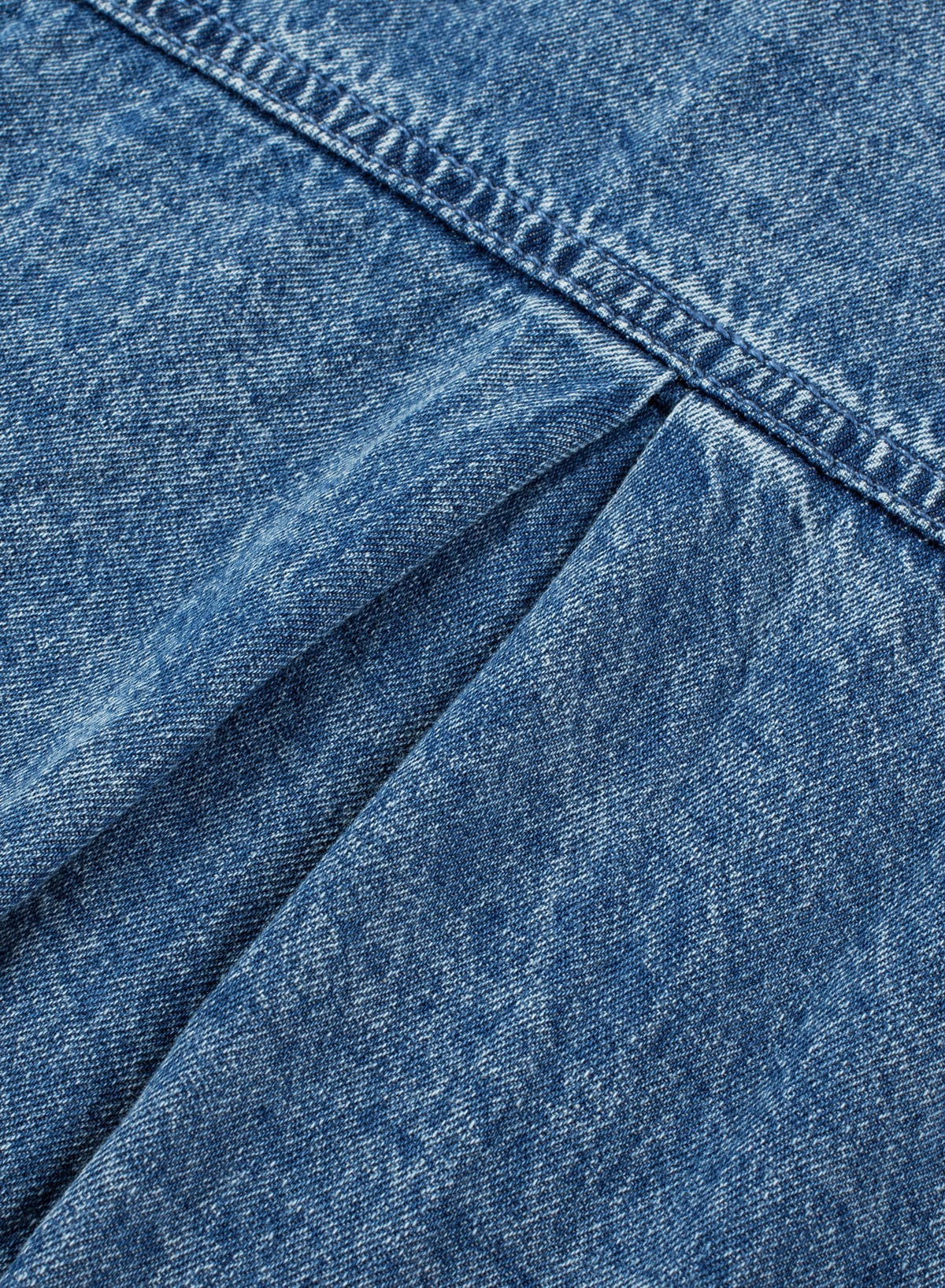 Button Short Sleeve Denim Shirt Dress