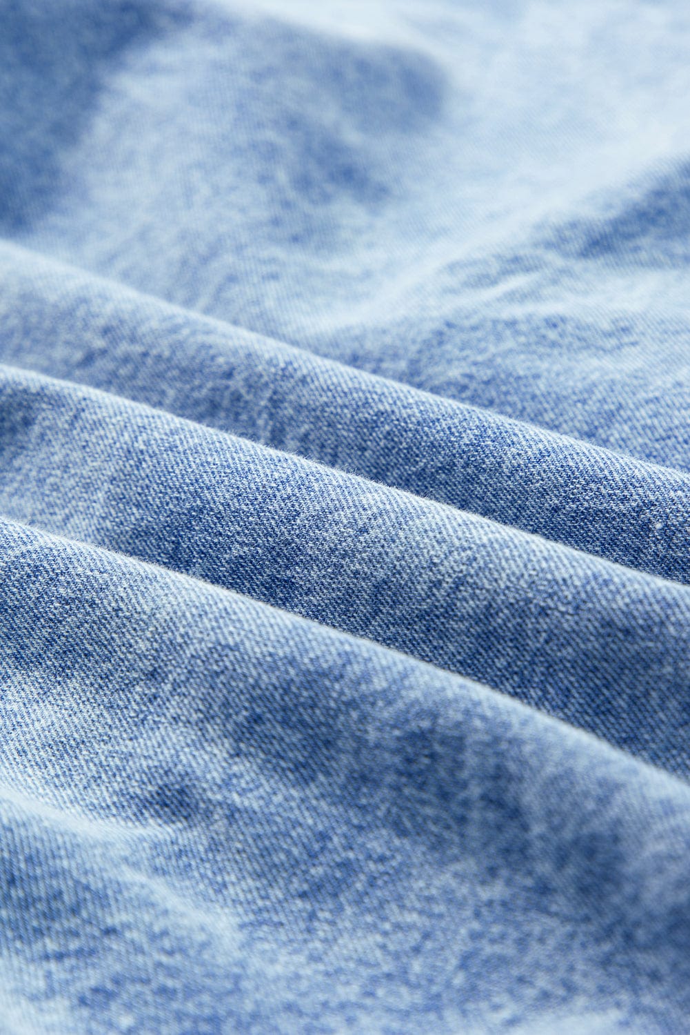 Button Short Sleeve Denim Shirt Dress