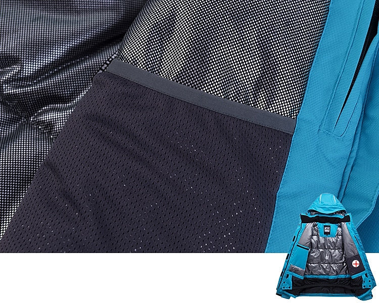 Men's Women's Hoodie Jacket Ski Jacket Outdoor Winter Thermal Warm Adjustable Waterproof Windproof Detachable Hood Windbreaker Winter Jacket for Skiing Camping / Hiking Snowboarding Ski