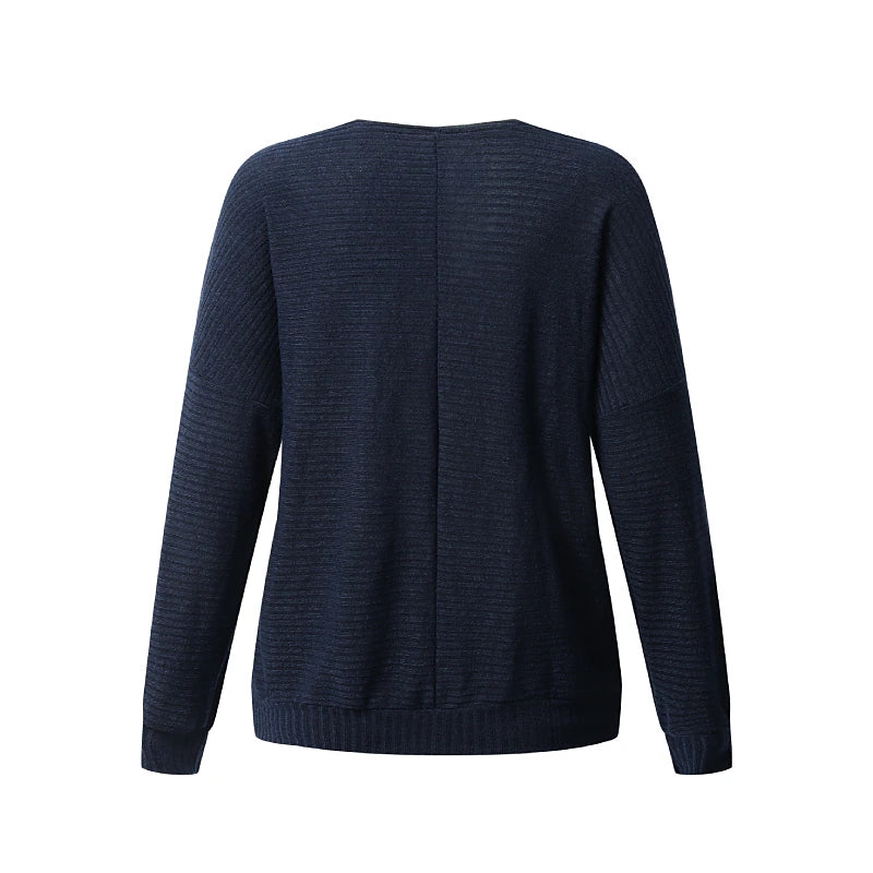 Women's Pullover Knitted Solid Color Stylish Basic Casual Long Sleeve Batwing Sleeve Regular Fit Regular Sweater Cardigans Boat Neck Fall Winter Blue Wine Black / Going out