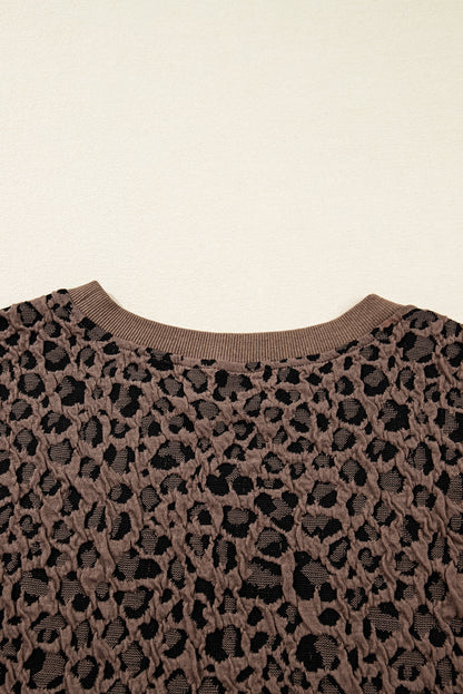 leopard long sleeve top