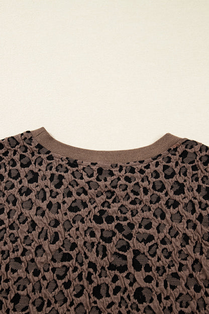 leopard long sleeve top
