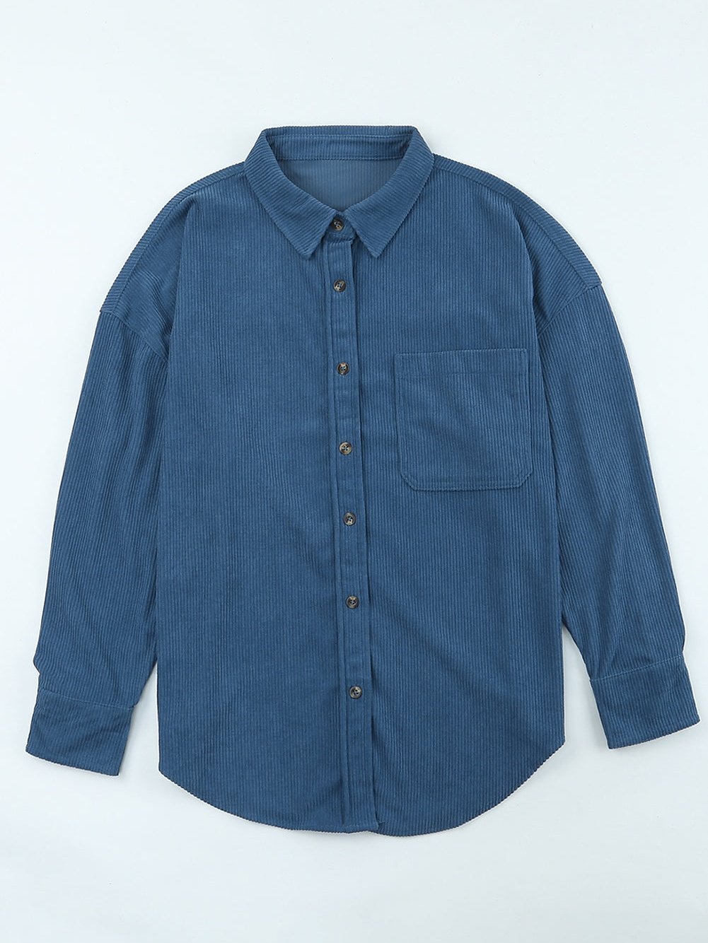 Fashion Style Button Lantern Long Sleeve Blouse