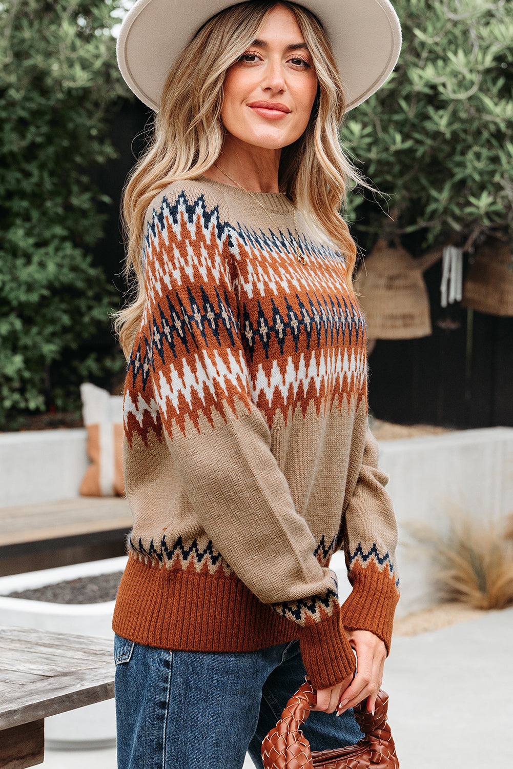 colorblock sweater