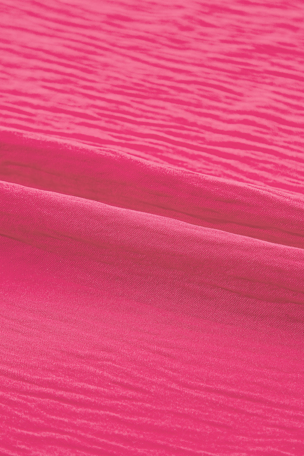 Vibrant Pink Ruffle Sleeve Plus Size Blouse