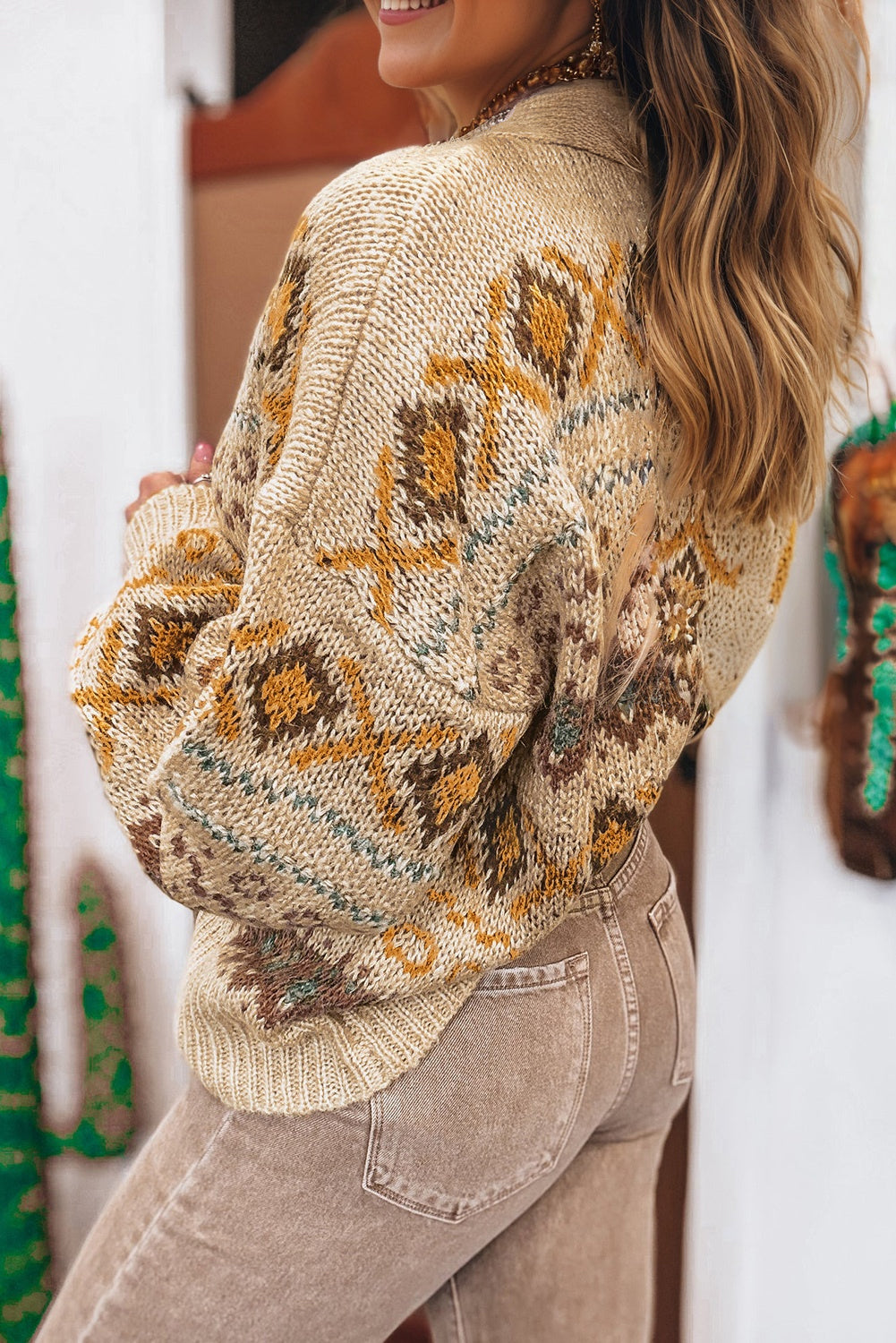 western sweater cardigan