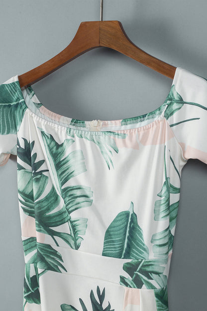 High Waist Split Bohemian Halter Maxi Dress