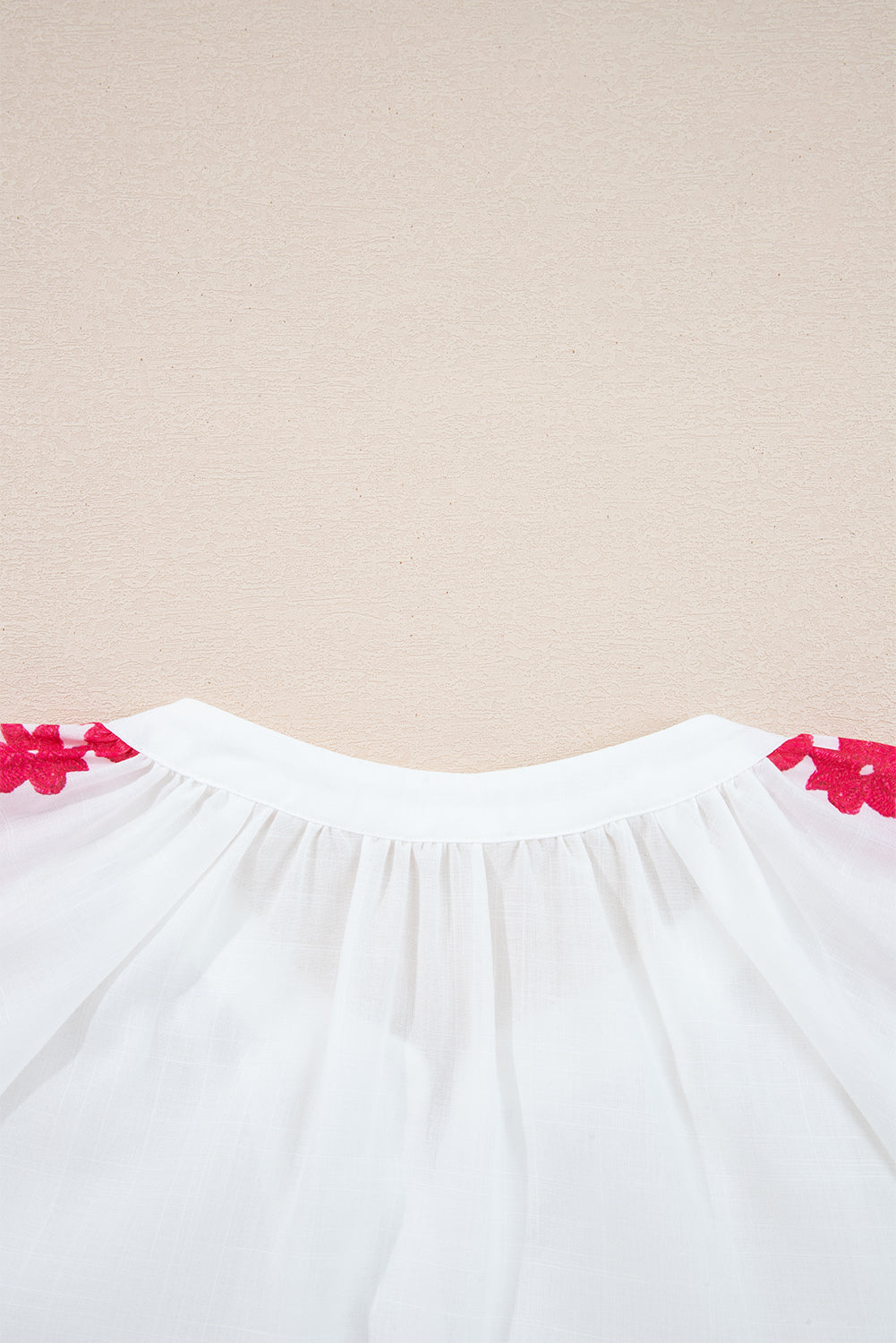 floral embroidered shirt