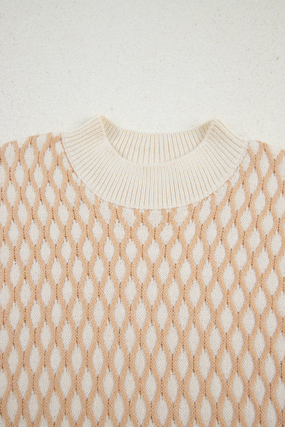 textured knit sweater