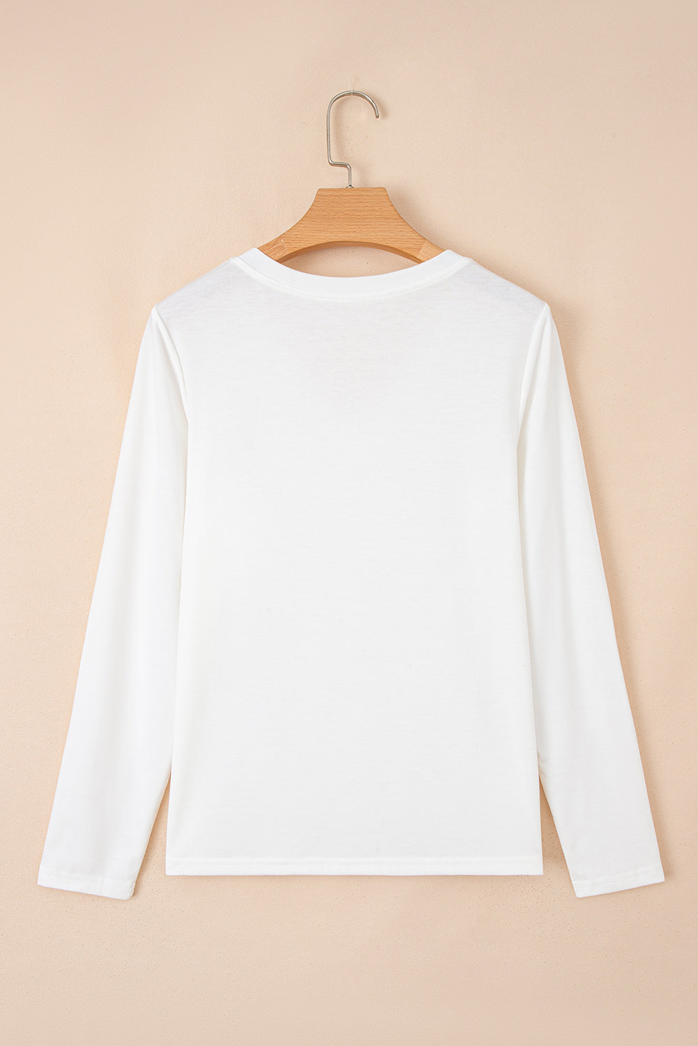 white long sleeve top