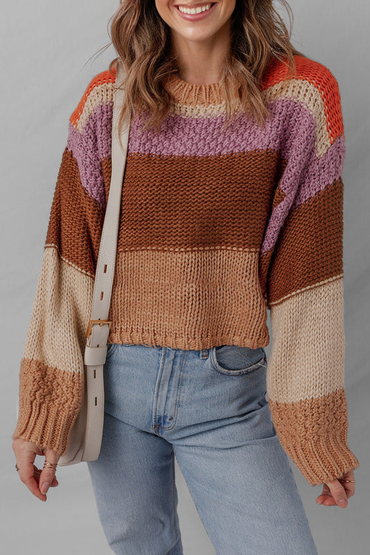 colorblock sweater