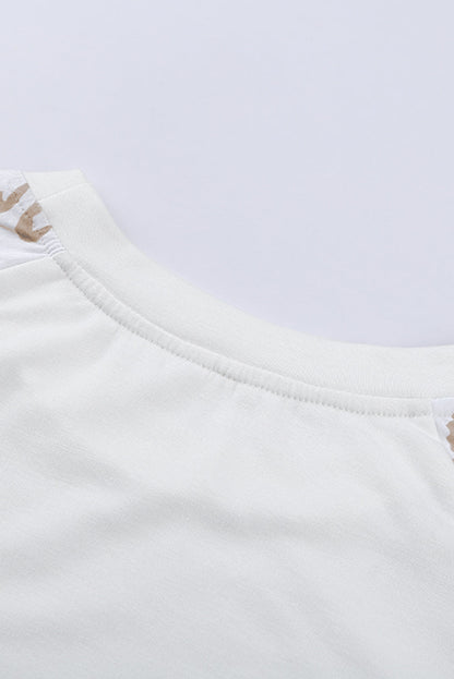 Beige Southern Belle Leopard Bubble Top