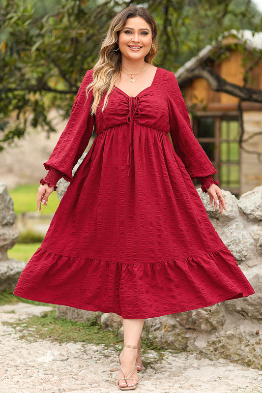 long sleeve dress plus size