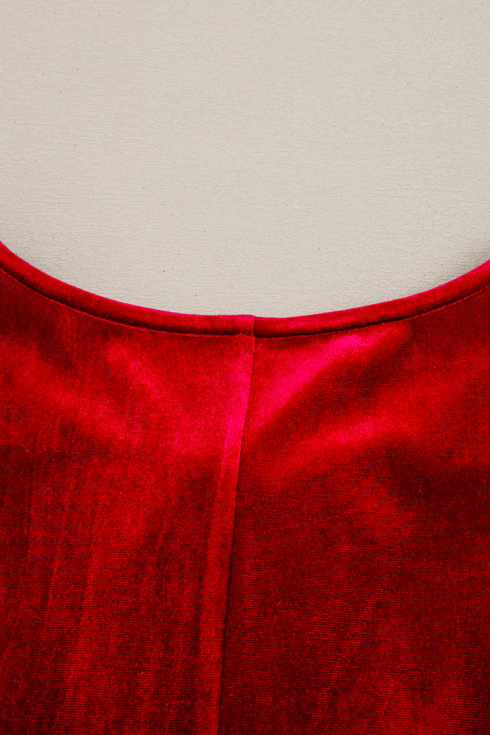 red velvet dress
