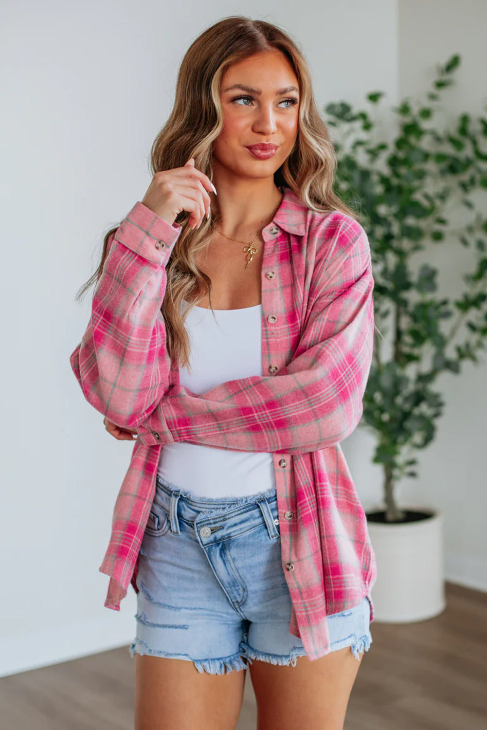 plaid shirt