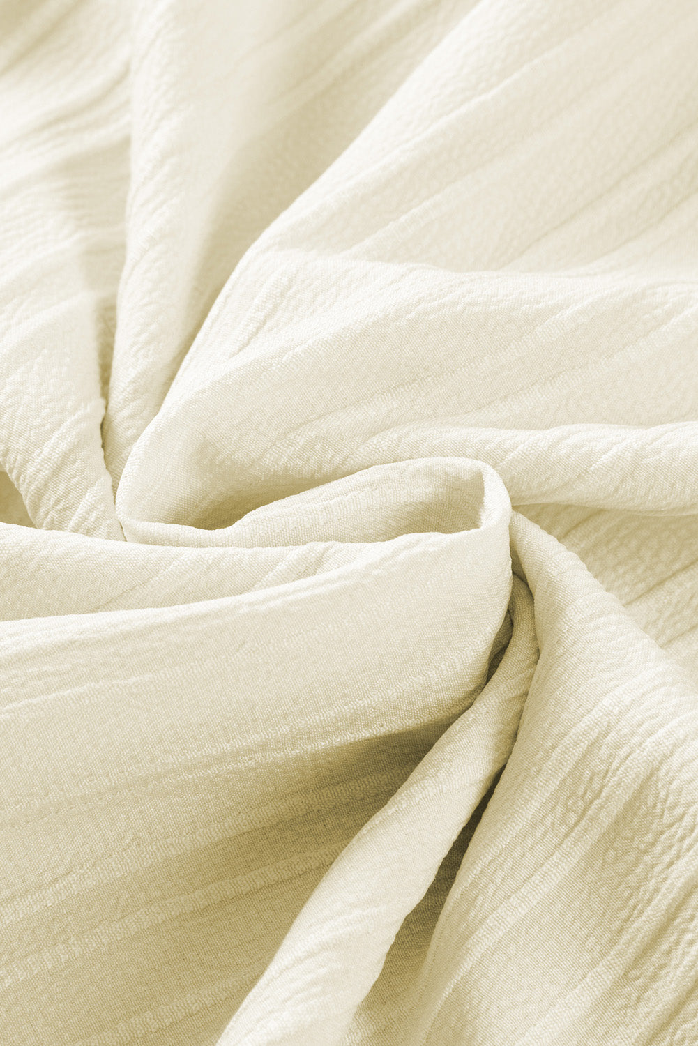 Elegant Beige Lace Detail Petal Sleeve Plus Size Blouse