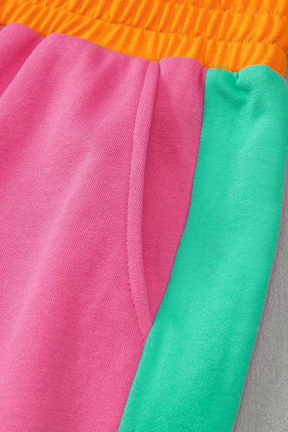 color block sweatpant set