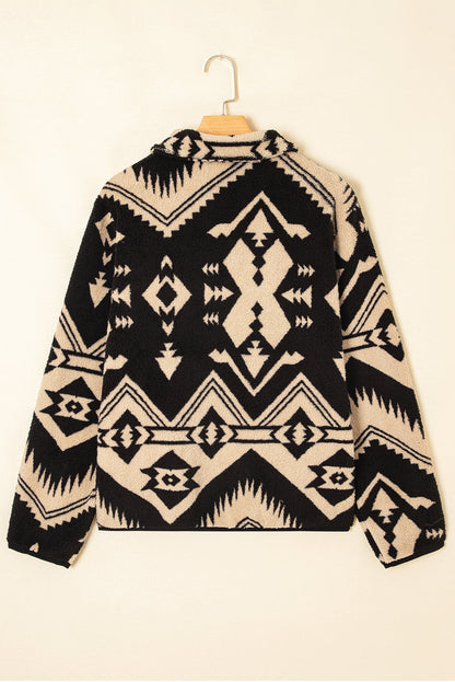western print sweatshirt